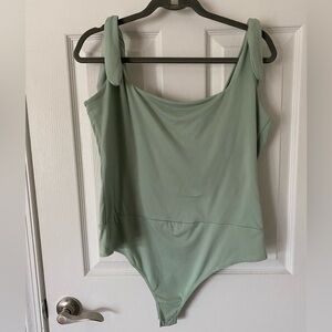 PINK LILY Tie Tank Top Bodysuit 2X